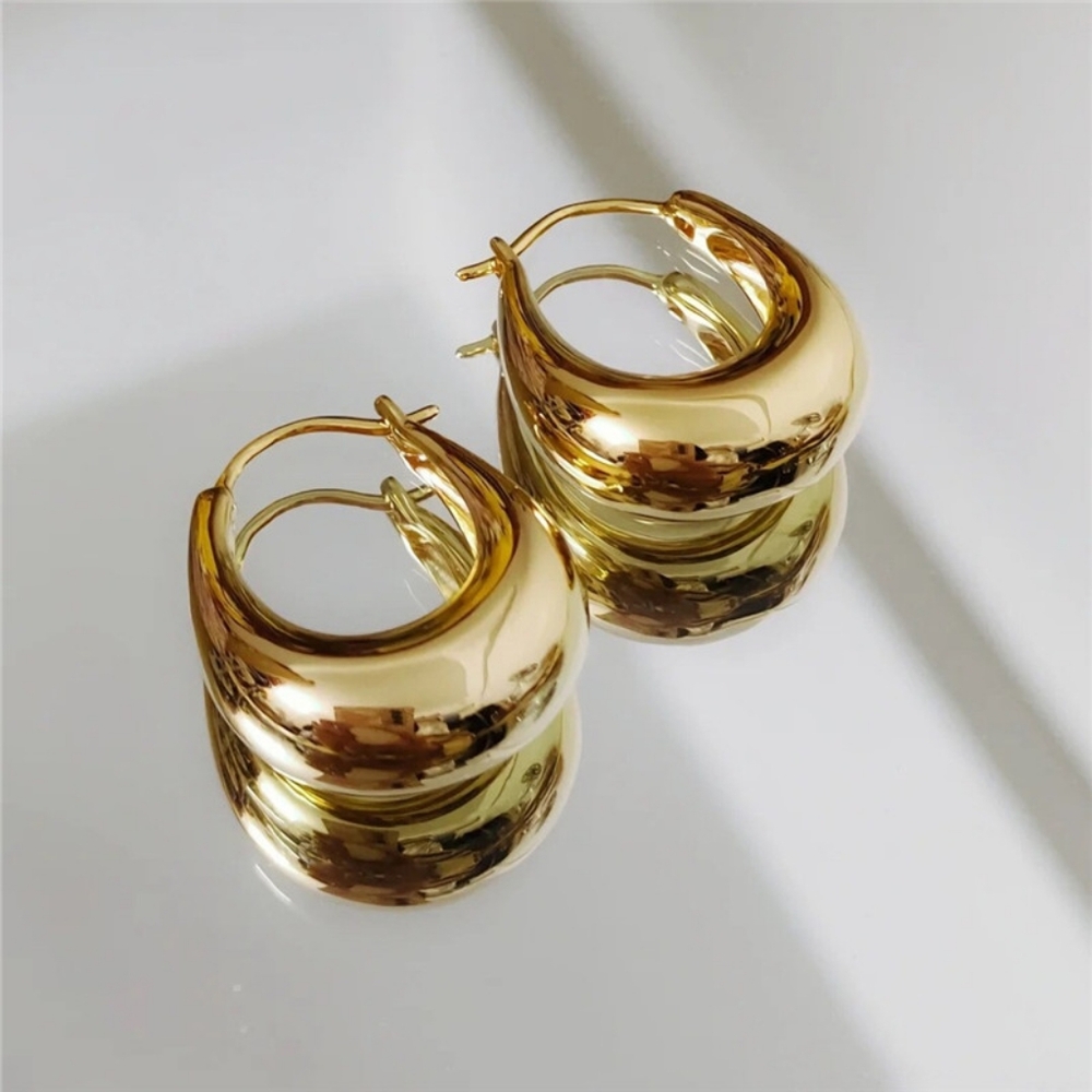 14k gold over sterling silver earrings